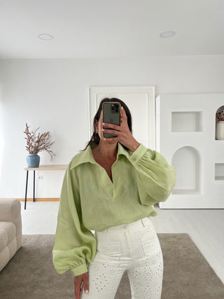 BLOUSE WITH BALLOON SLEEVES