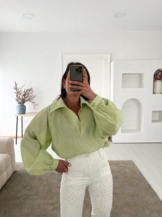 BLOUSE WITH BALLOON SLEEVES