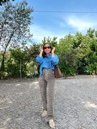 CALÇAS LEOPARDO