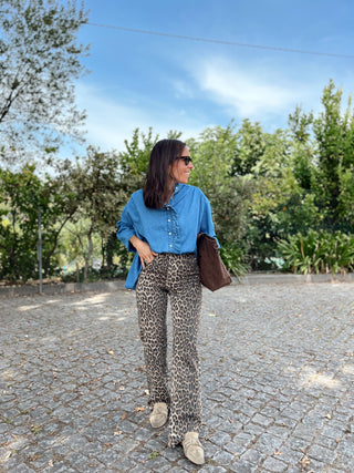 CALÇAS LEOPARDO