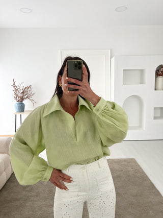 BLOUSE WITH BALLOON SLEEVES