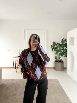 DIAMOND PATTERN SHIRT