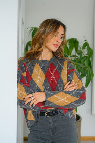 DIAMOND PATTERN SHIRT