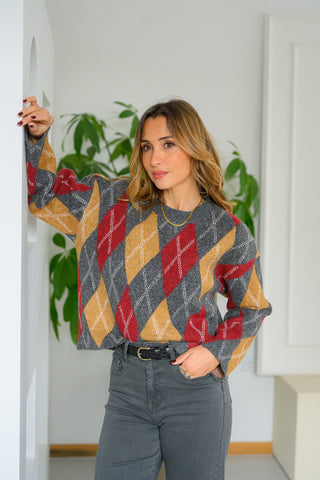 DIAMOND PATTERN SHIRT