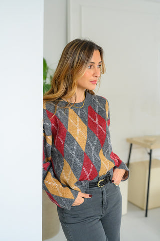 DIAMOND PATTERN SHIRT