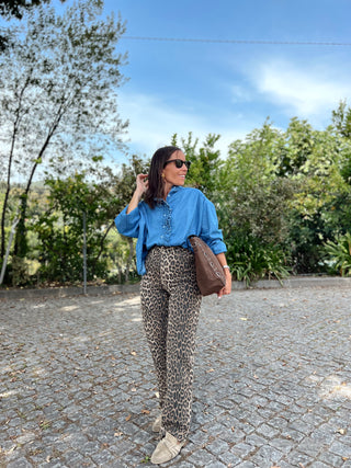 CALÇAS LEOPARDO