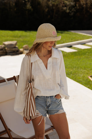 BLOUSE WITH BALLOON SLEEVES
