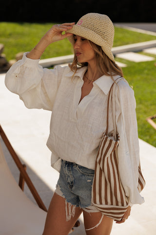 BLOUSE WITH BALLOON SLEEVES